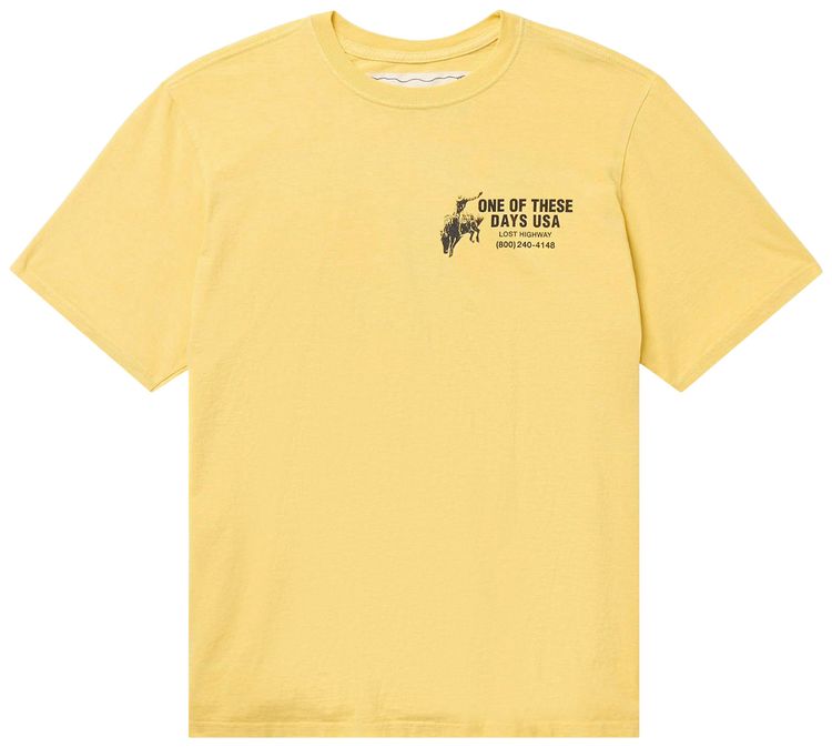 One Of These Days Break On Through T Shirt Summer Yellow