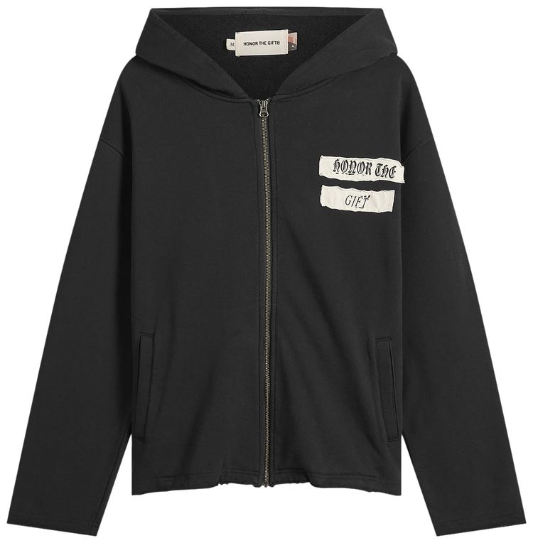 Honor The Gift Shit Since 1988 Zip Hoodie Black