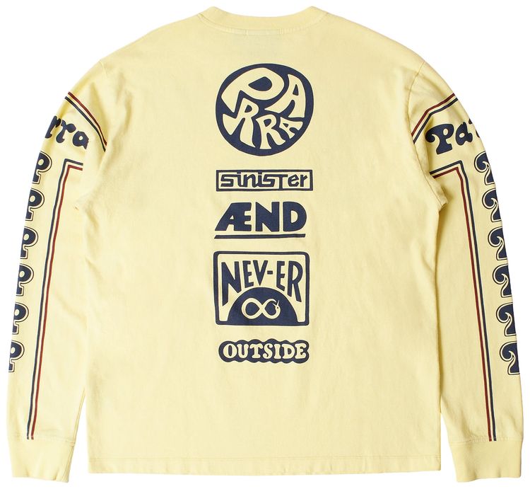 Parra Never Sinister Long Sleeve T Shirt Yellow