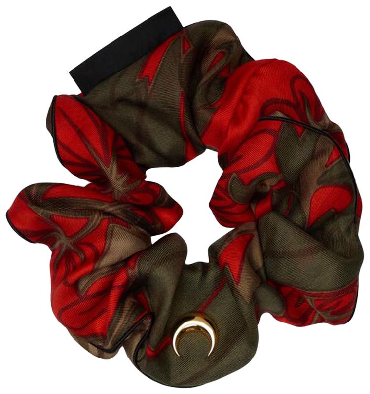 Marine Serre Silk Scarves Scrunchie Multicolor