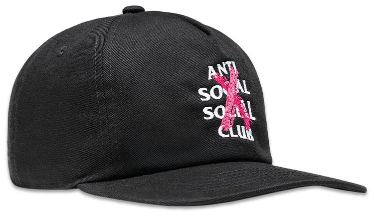 Anti Social Social Club Cancelled Paint Snapback Black