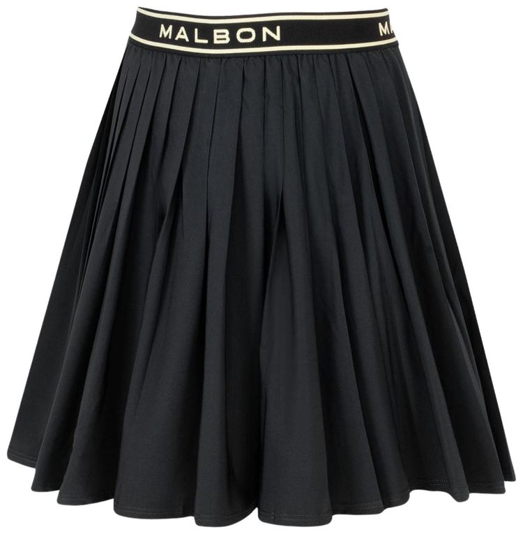 Malbon Laurell Pleated Skirt Black
