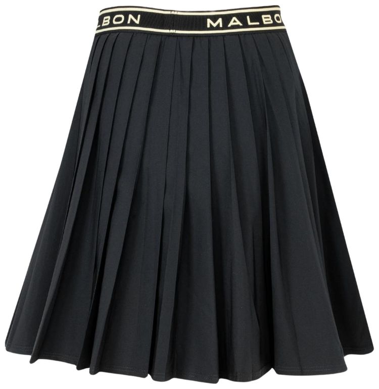 Malbon Laurell Pleated Skirt Black