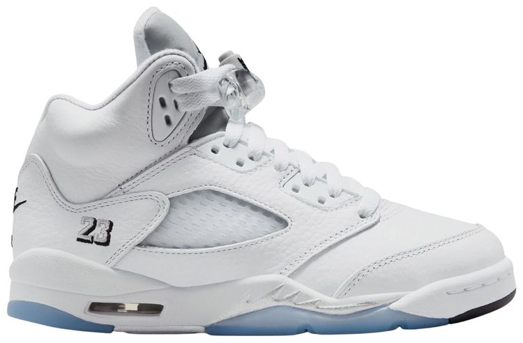 Air Jordan 5 GS White Metallic