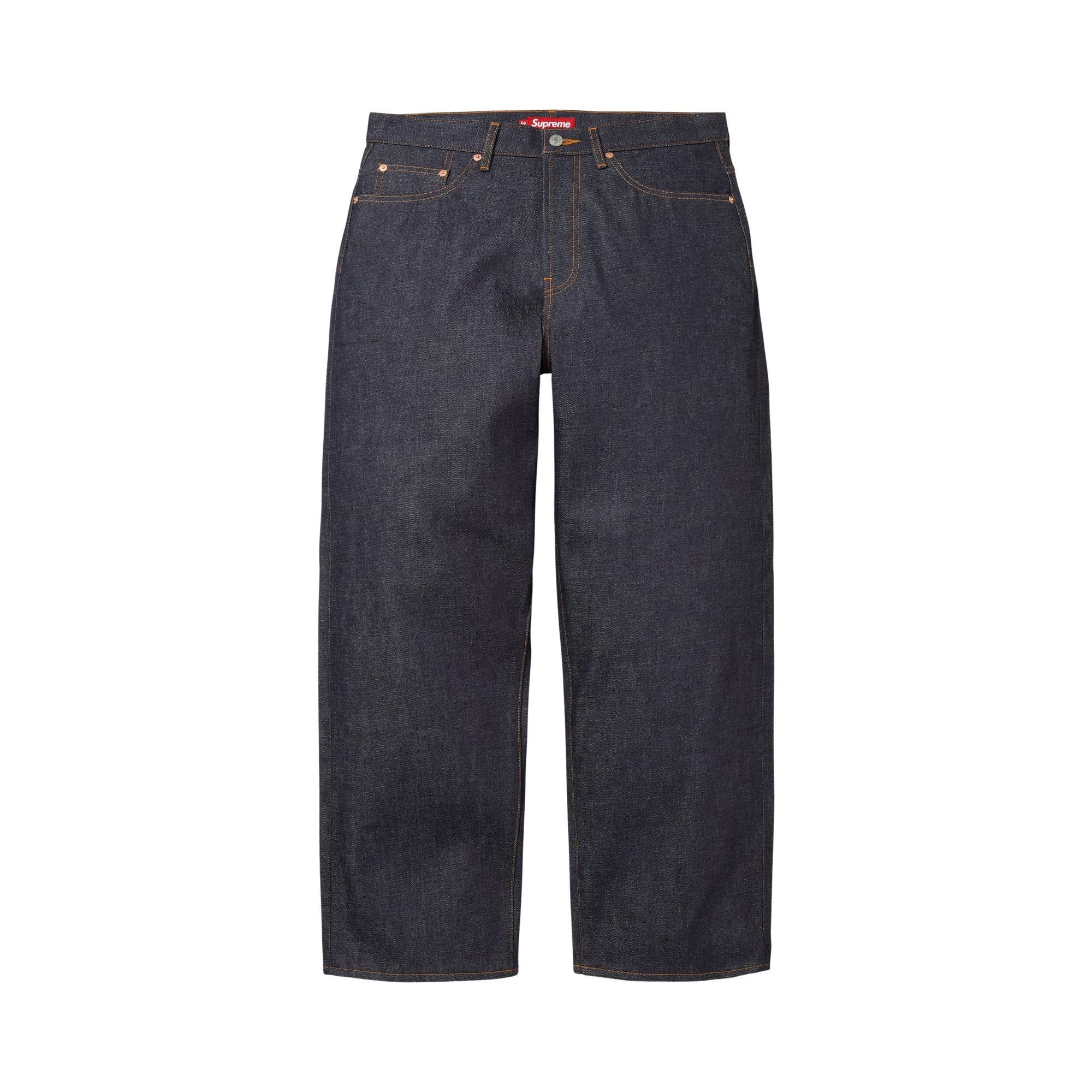 Buy Supreme Baggy Selvedge Jean 'Rigid Indigo' - SS26P26 RIGID