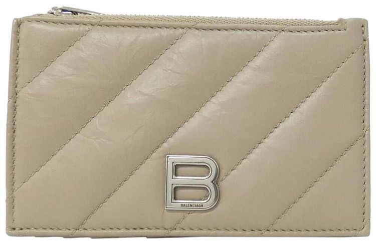 Balenciaga Crush Long Cardholder Taupe