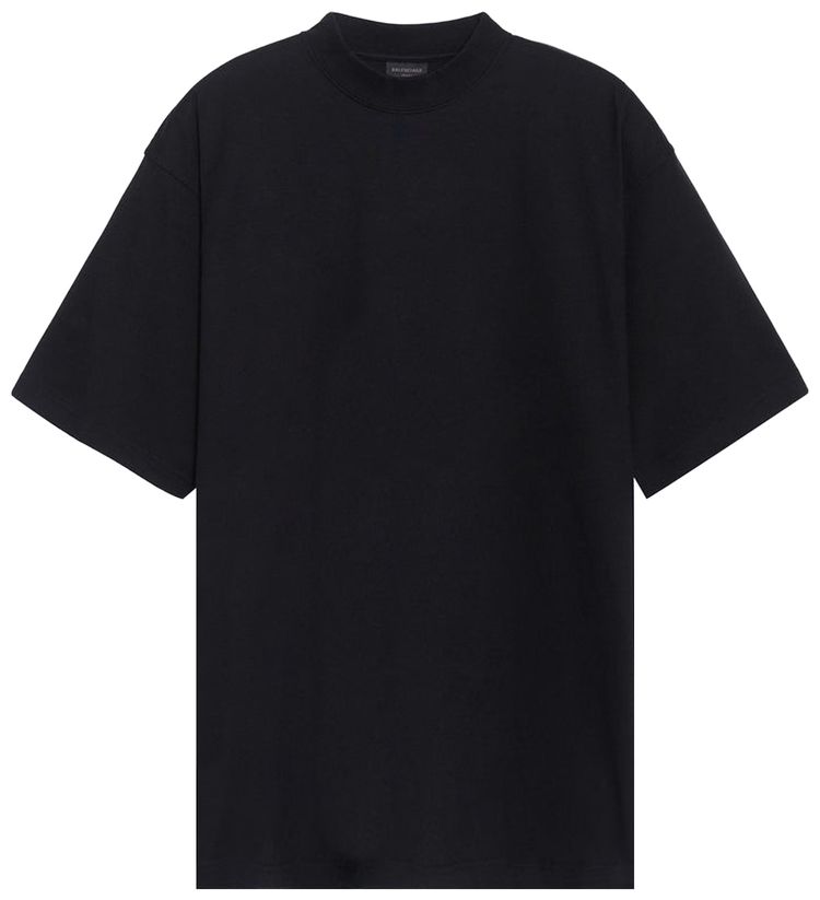 Balenciaga Paris Strass T Shirt Washed Black