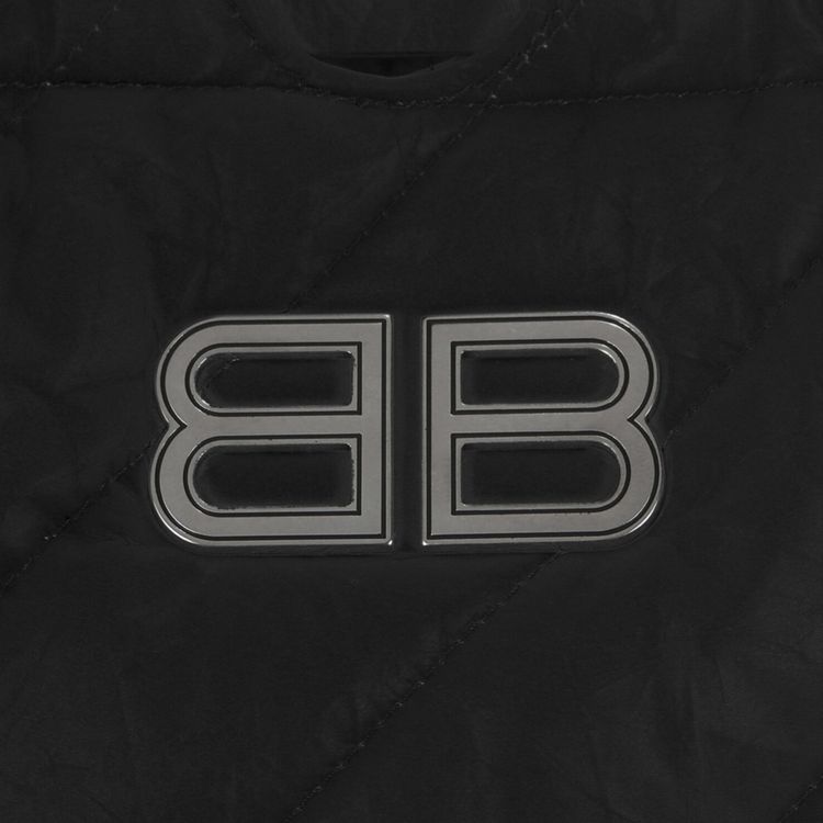Balenciaga XS Quilted Crush Tote Bag Black