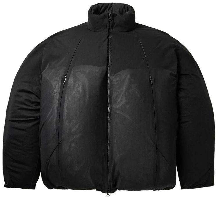 POST ARCHIVE FACTION Woven 51 Down Jacket Left Black