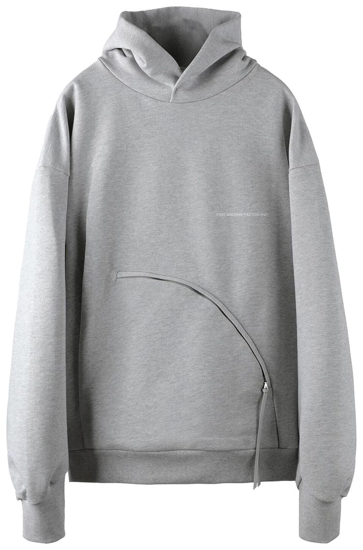 POST ARCHIVE FACTION 80 Hoodie Center Grey