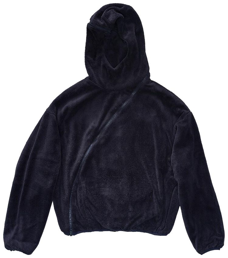 POST ARCHIVE FACTION Knitted 51 Hoodie Center Navy