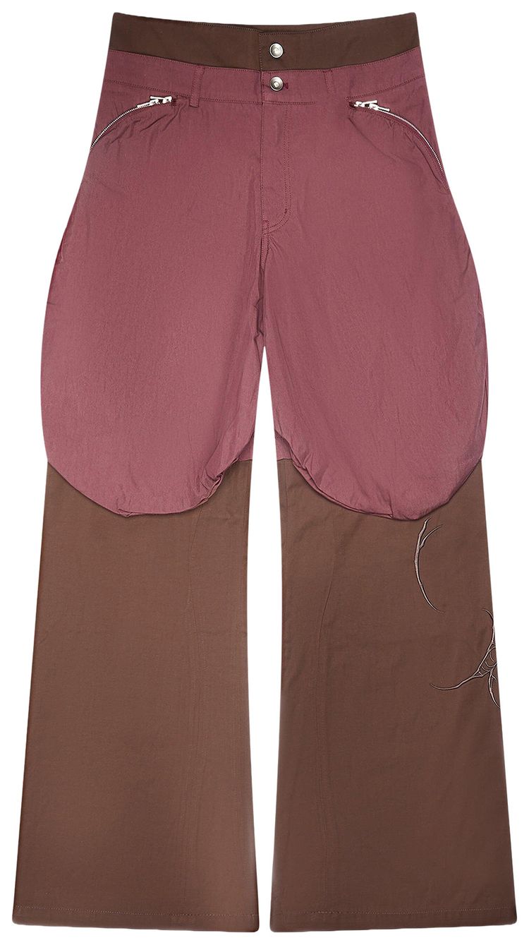 FFFPostalService Bolsu Double Layered Trouser Brown