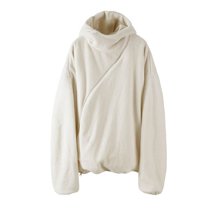 POST ARCHIVE FACTION Knitted 51 Hoodie Center White