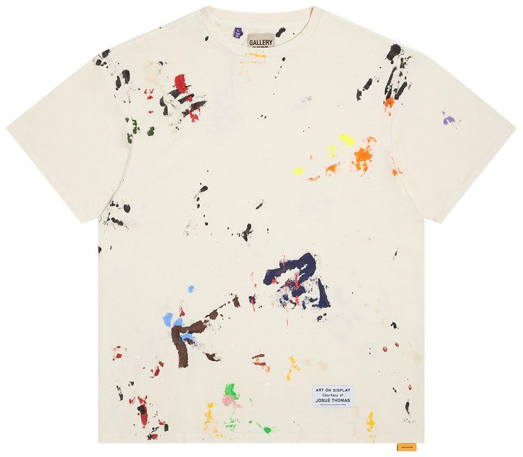 Gallery Dept Rag Appliqued Tee Washed Cream