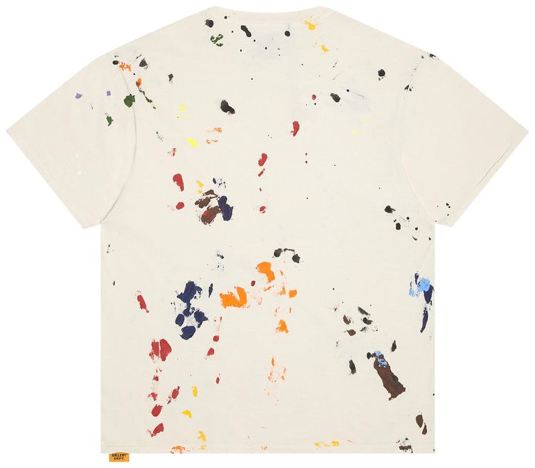 Gallery Dept Rag Appliqued Tee Washed Cream