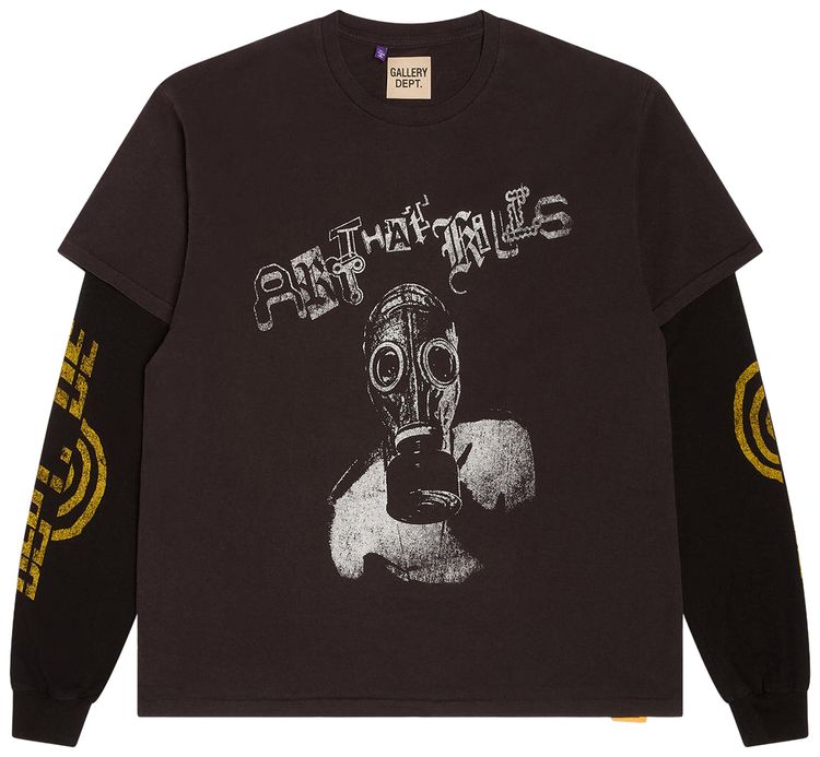 Gallery Dept Noise 2fer Long Sleeve Black