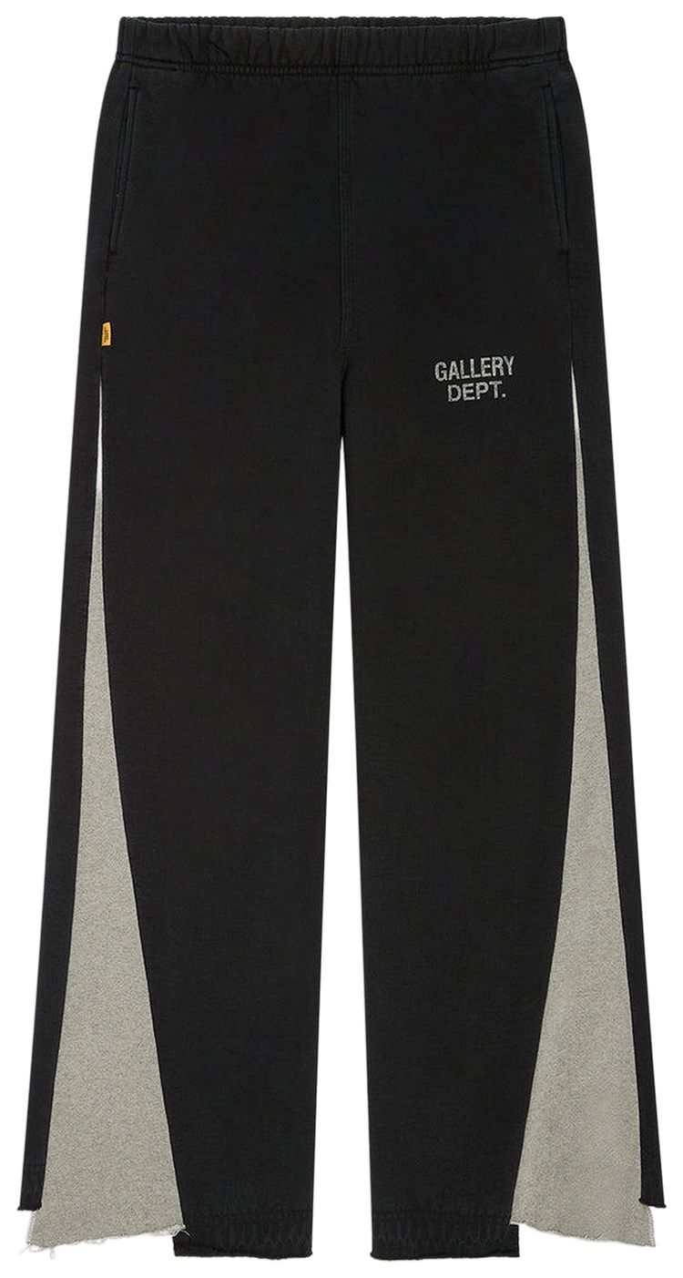 Gallery Dept Twisted Leg Sweatpant Flare Washed BlackHeather Grey