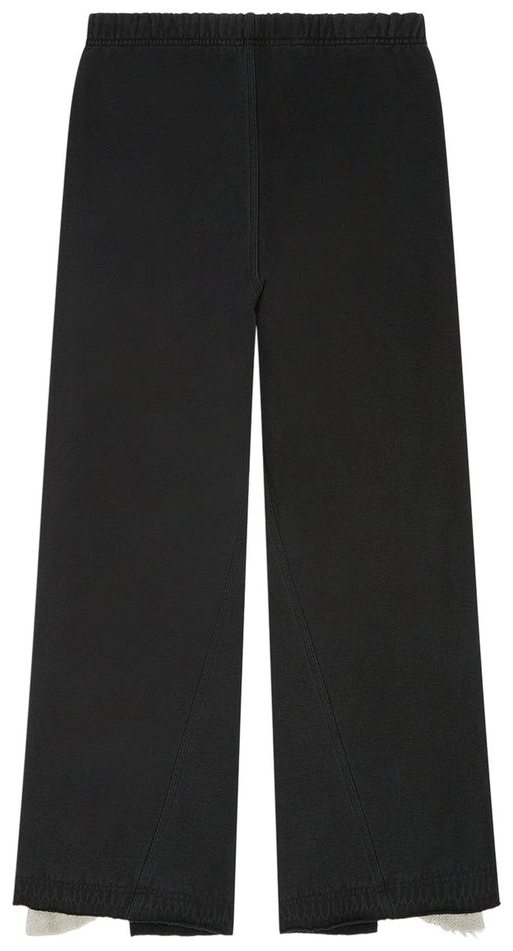 Gallery Dept Twisted Leg Sweatpant Flare Washed BlackHeather Grey