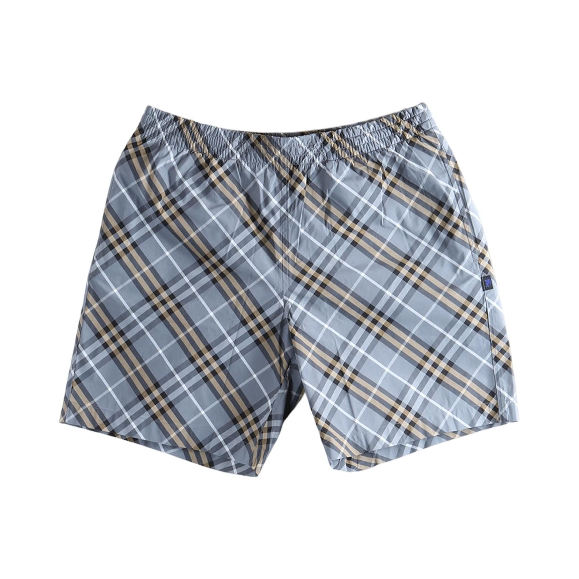 Buy Burberry Seb Check Shorts 'Wave Blue Ip Check' - 8121376 | GOAT