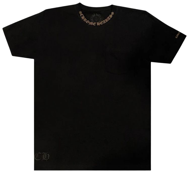 Chrome Hearts Script Pocket Tee BlackArmy Green