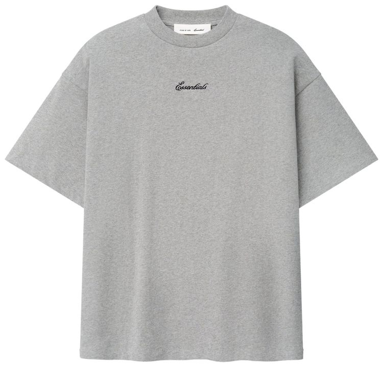 Fear of God Essentials Signature 90s Tee Concrete Heather