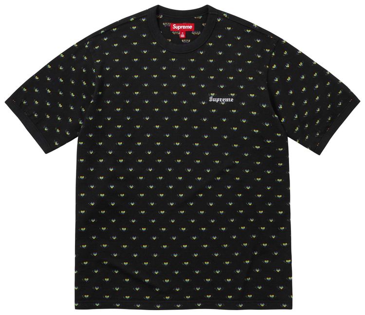Supreme Hearts Intarsia Ringer Tee Black