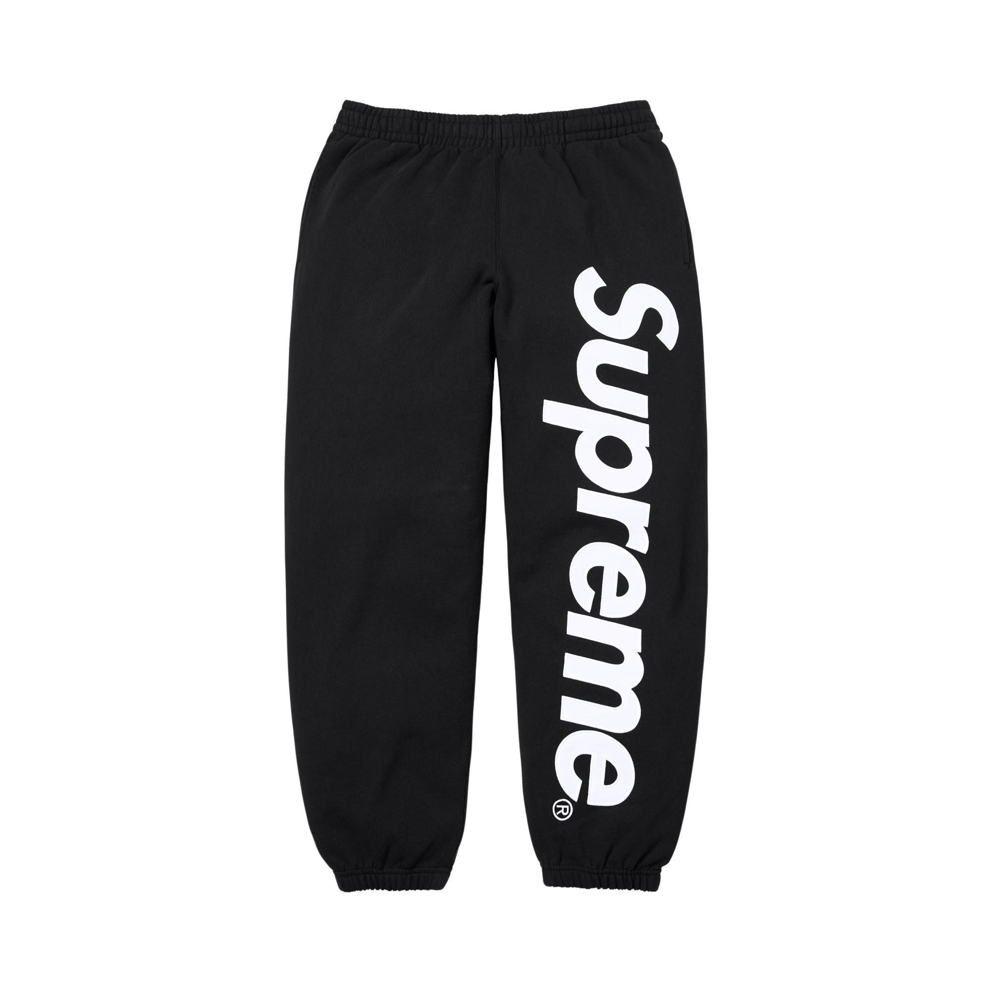 Buy Supreme Satin Appliqué Sweatpant 'Black' - SS26P92 BLACK | GOAT