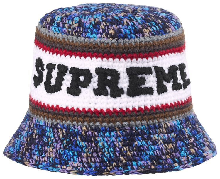 Supreme Knit Logo Crusher Navy