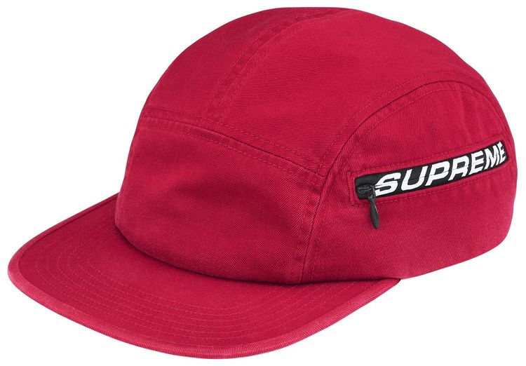 Supreme Side Zip Camp Cap Red