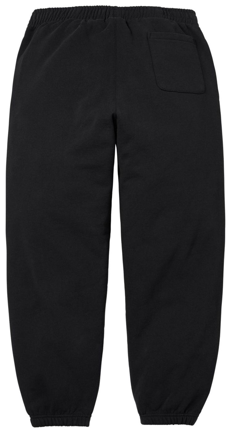 Supreme Satin Applique Sweatpant Black