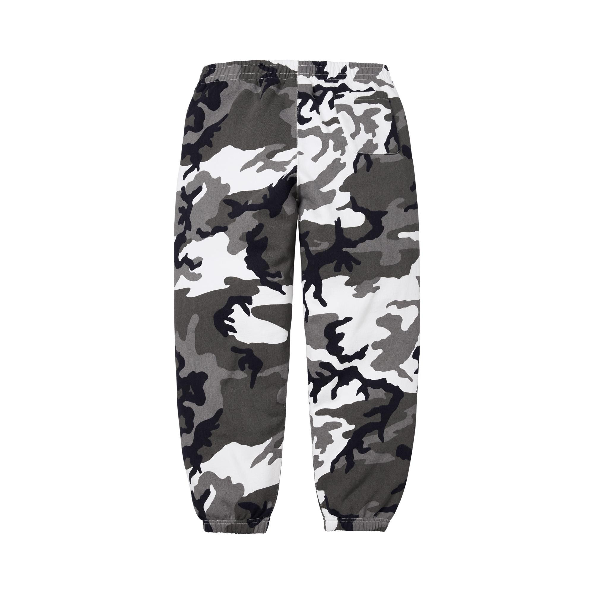 Buy Supreme Satin Appliqué Sweatpant 'Snow Camo' - SS26P92 SNOW