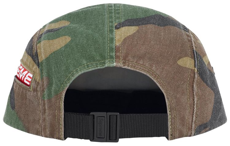 Supreme Side Zip Camp Cap Woodland Camo