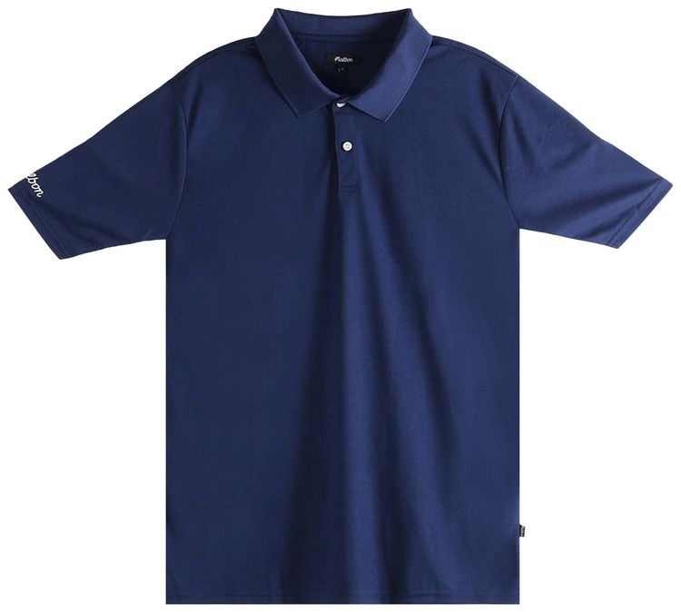 Malbon Evergreen Paneled Performance Pique Shirt NavyWhite