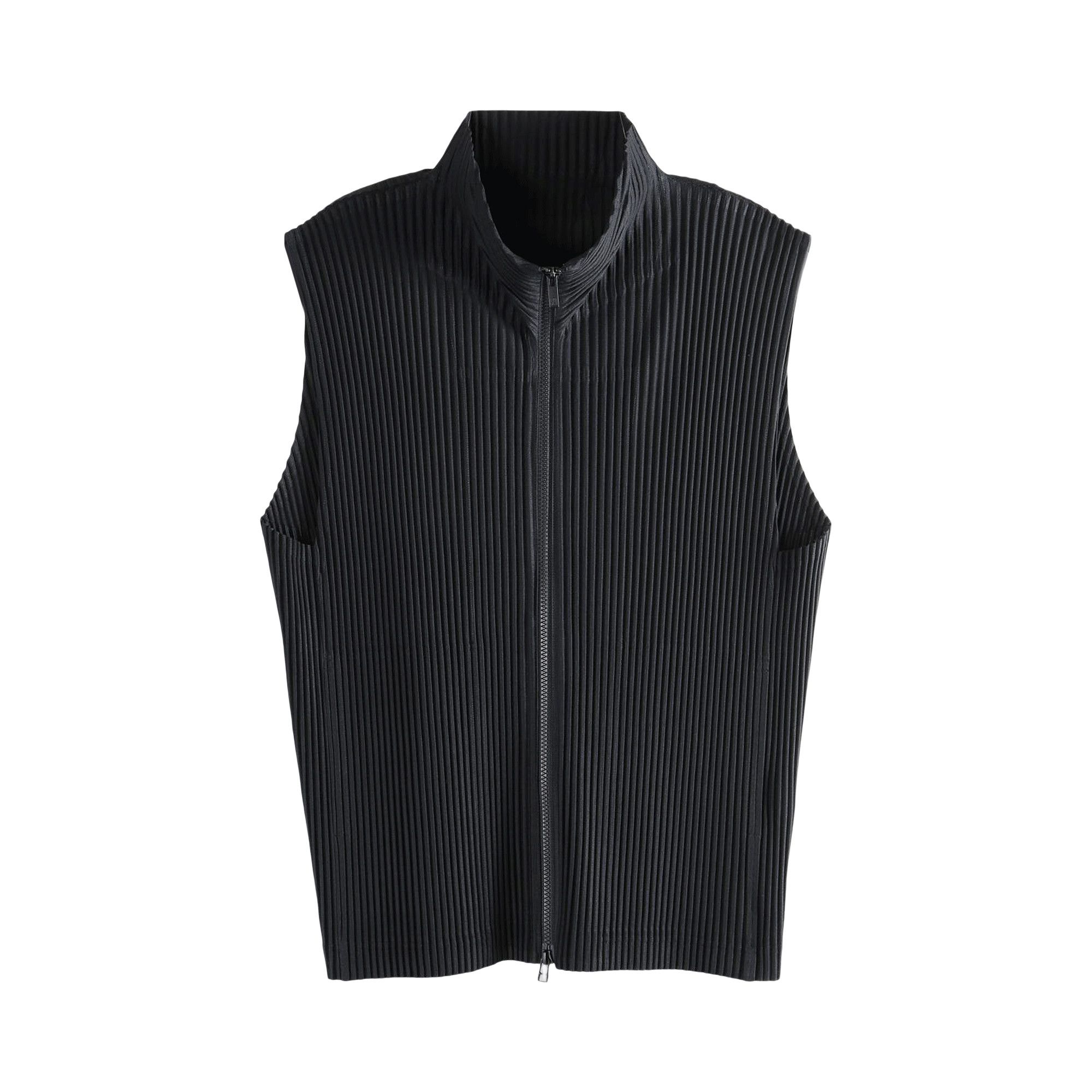 Buy Homme Plissé Issey Miyake Monthly Colors April Vest 'Black