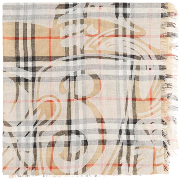 Burberry MU EKD Scarf Sand