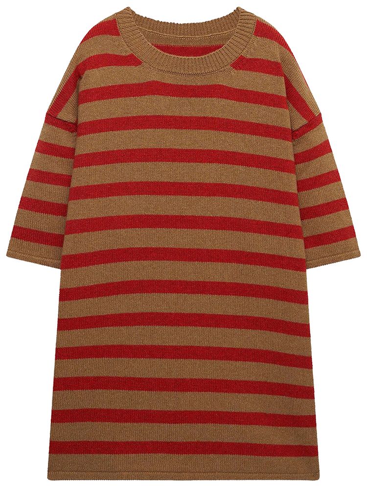 The Elder Statesman Scout Stripe Knit Tee SandTigerlily