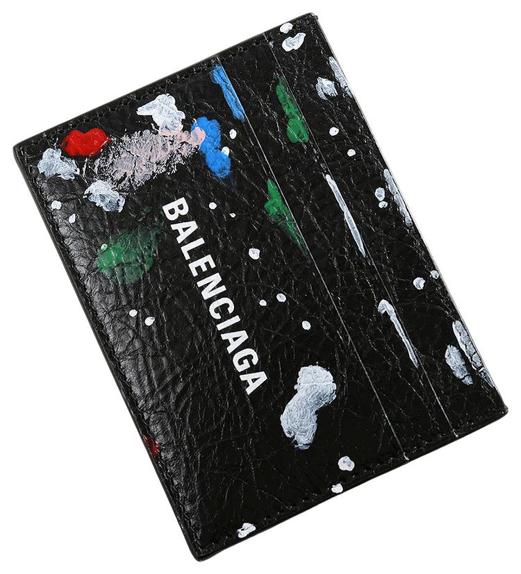 Balenciaga Cash Card Holder BlackMulticolor