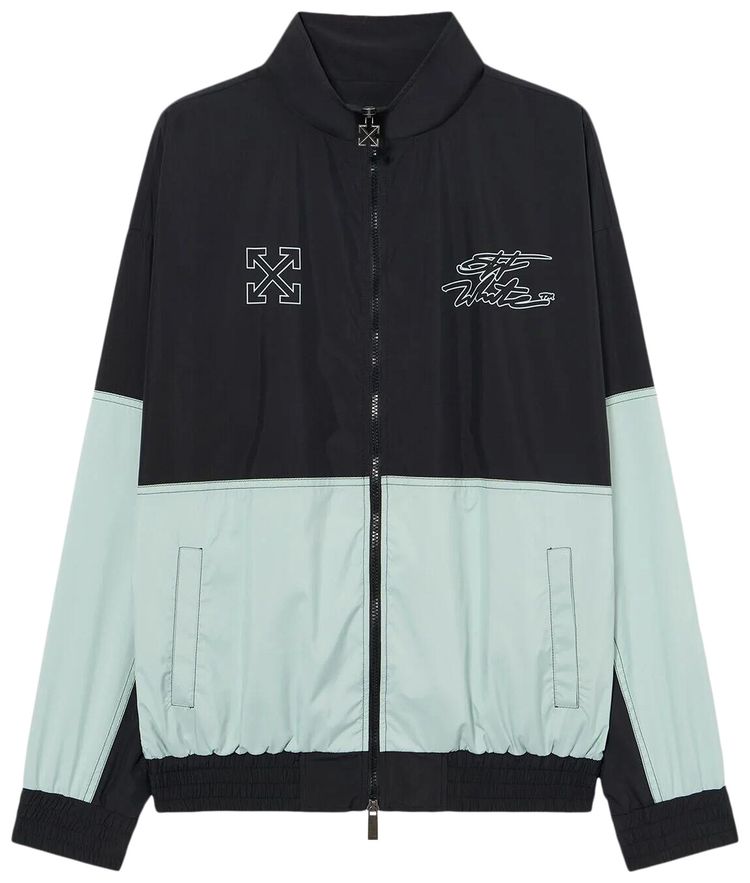 Off White Marker Nyl Relax Track Top Black