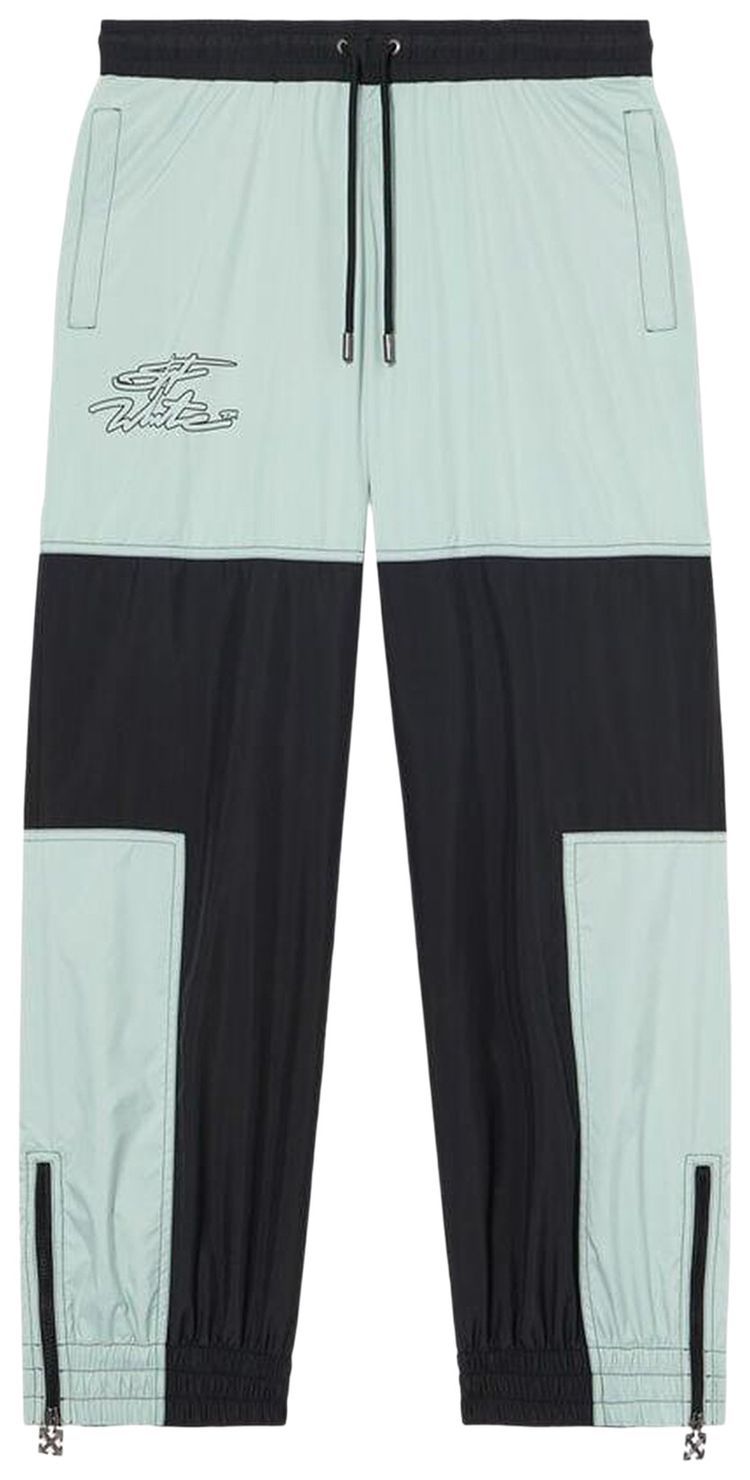 Off White Marker Cuffed Slouchy Track Pant Black