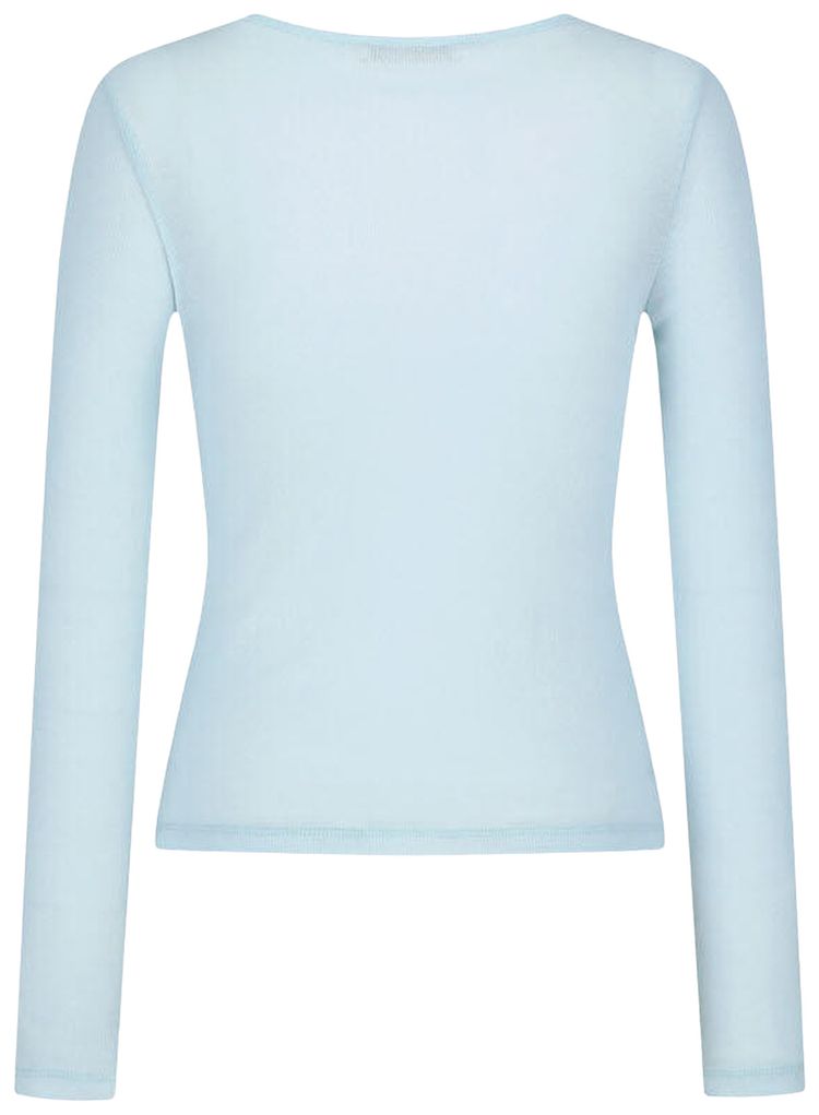 Amomento Round T Shirt Light Blue
