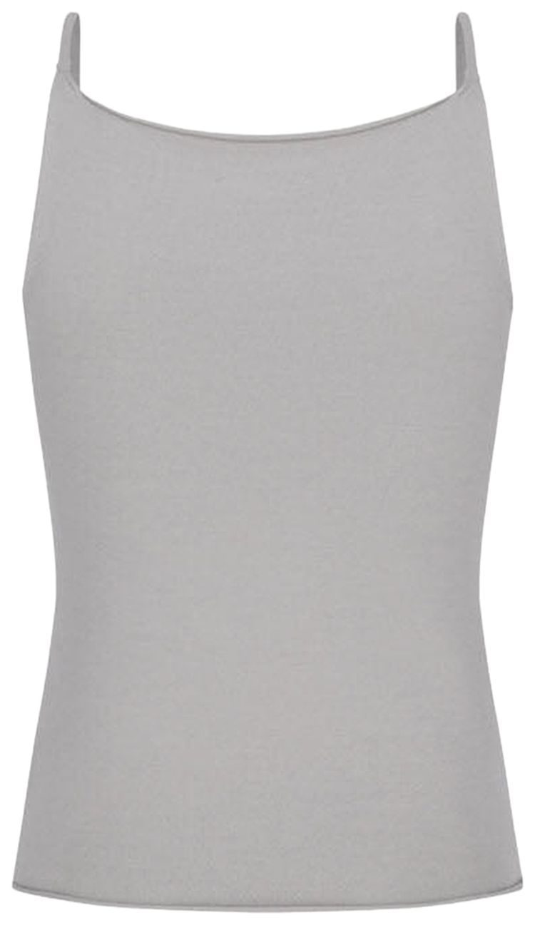 Amomento Sleeveless Knit Top Grey Beige