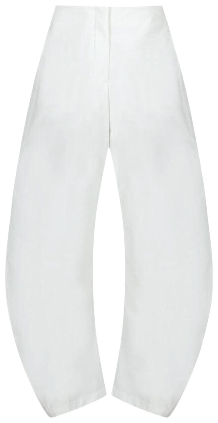 Amomento Curved Silhouette Pants White