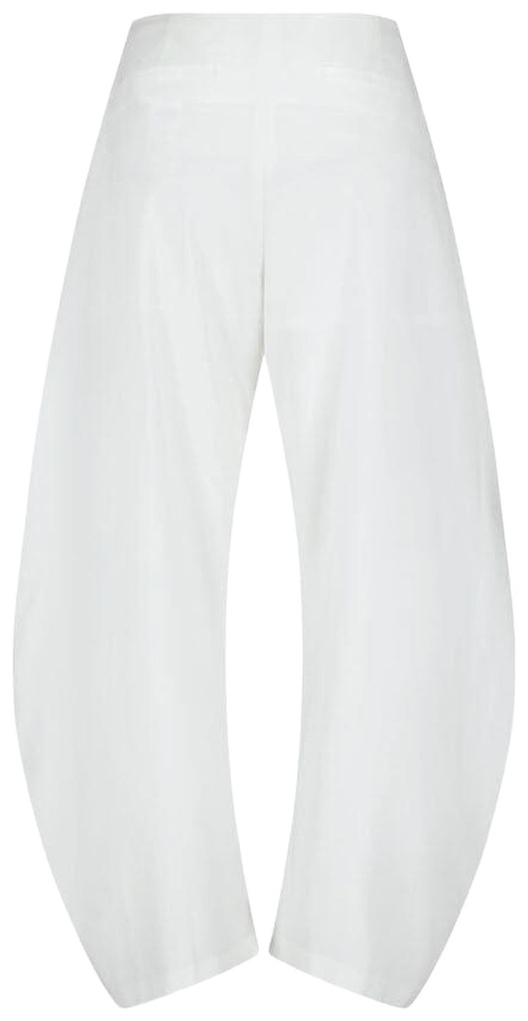 Amomento Curved Silhouette Pants White