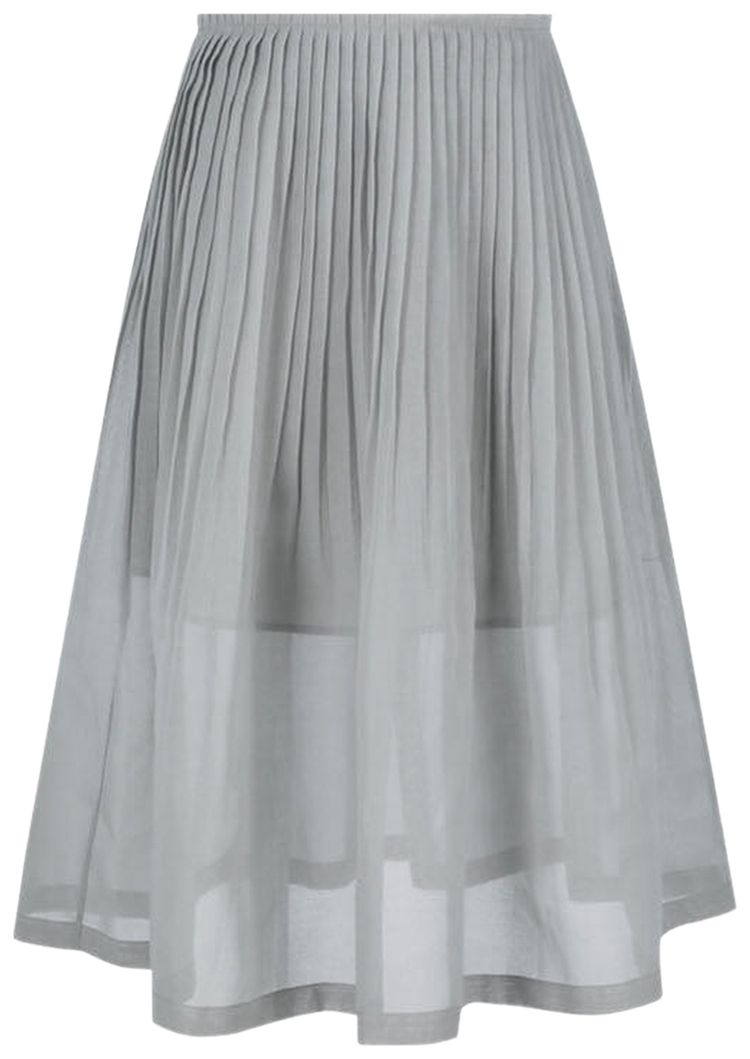 Amomento Pleated Midi Skirt Grey