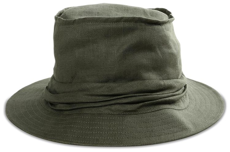 Yohji Yamamoto Pour Homme Drape Hat Khaki