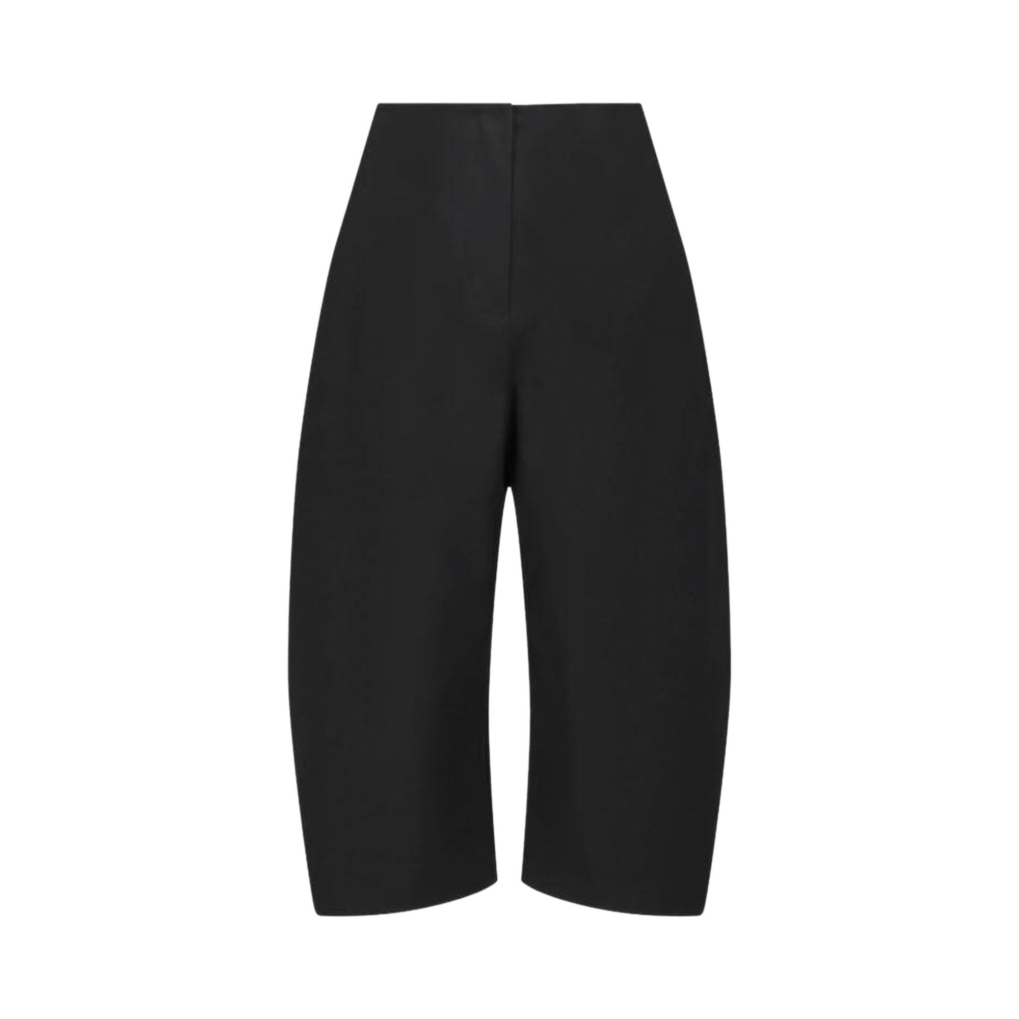 Buy Amomento Curved Capri Pants 'Black' - AM26SSW09PT BLAC | GOAT