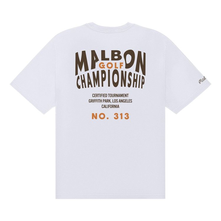 Malbon Bermuda Championship Tee White