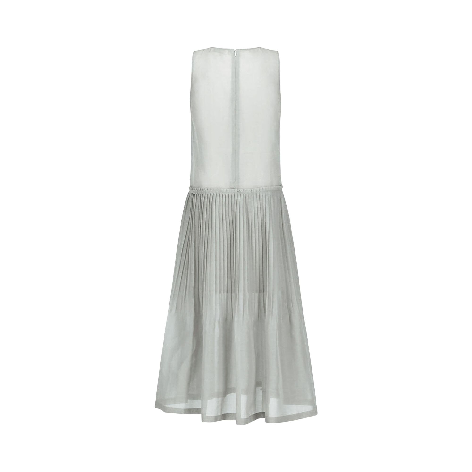 Buy Amomento Pleated Sleeveless Dress 'Grey' - AM26SSW10DR GREY | GOAT