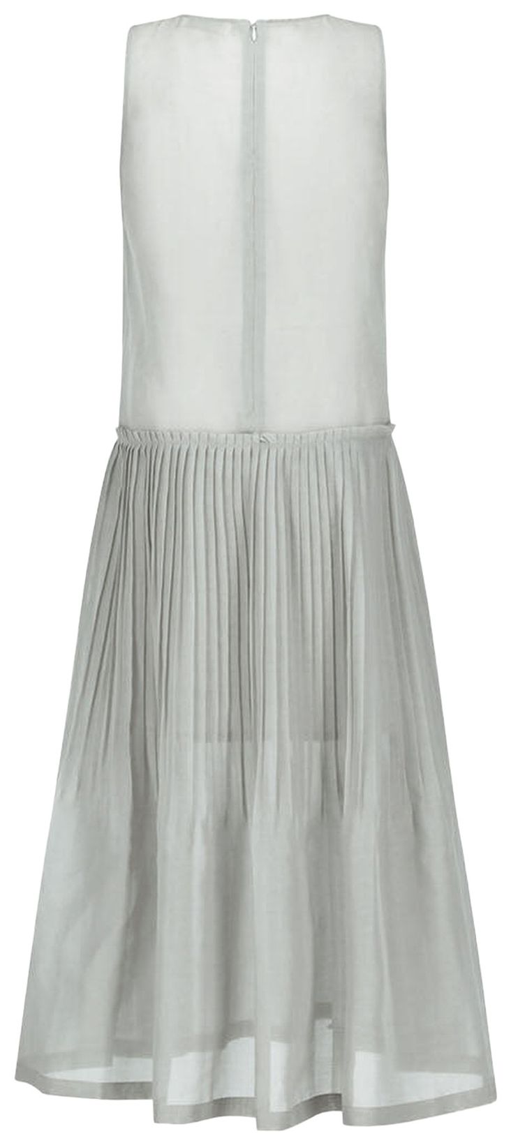 Amomento Pleated Sleeveless Dress Grey