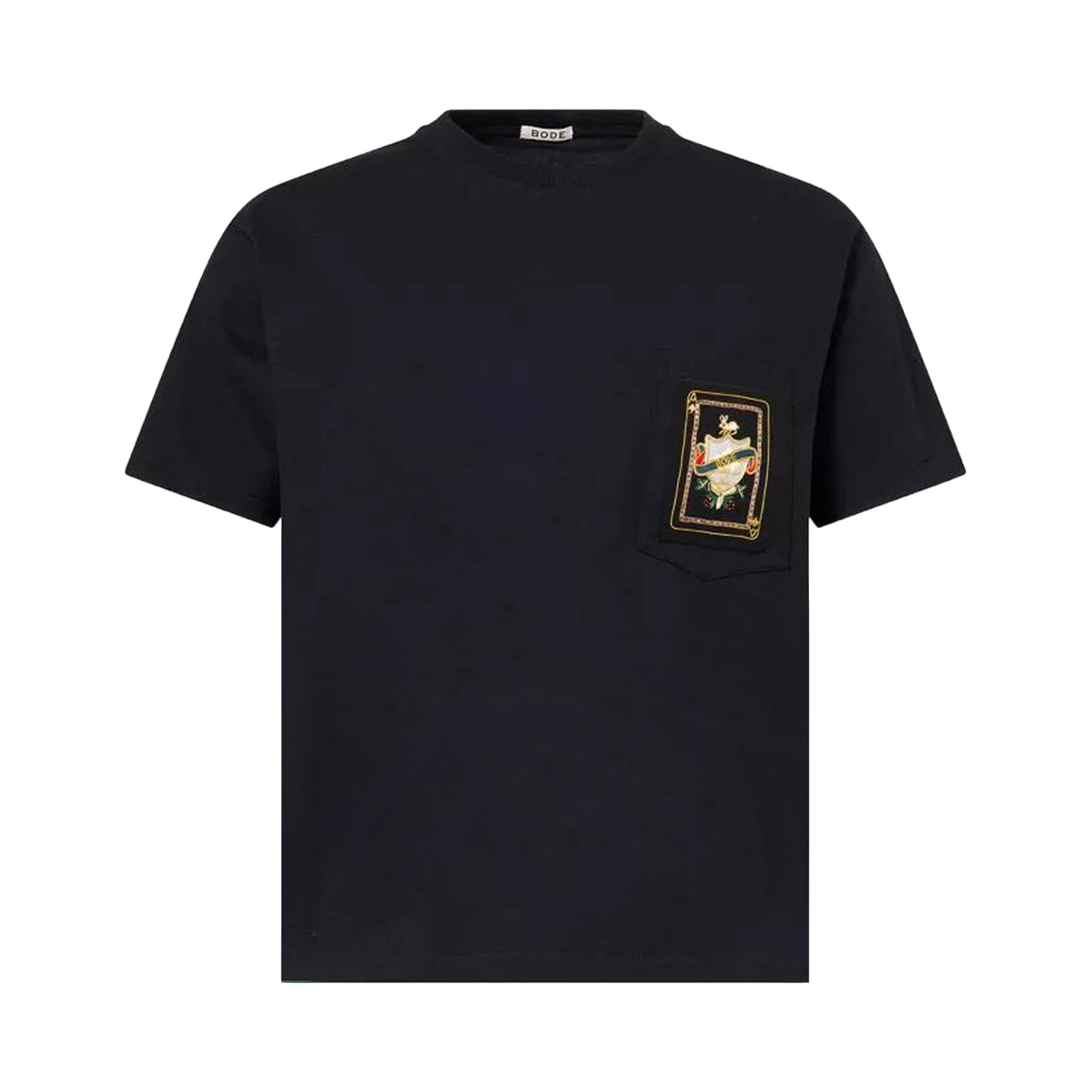 Buy Bode Bullion Card Tee 'Black' - MRS26CS035 BLAC | GOAT